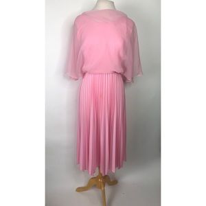1970s True Vintage Handmade Maxi Dress in Pink